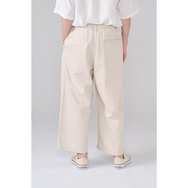 2 TUCK CROPPED DENIM TROUSER