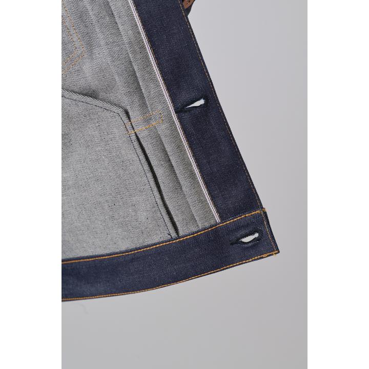 12Anniv 1st FLAP PKT TYPE RIGID DENIM JK (TAKAYA PURPLE SELVAGE