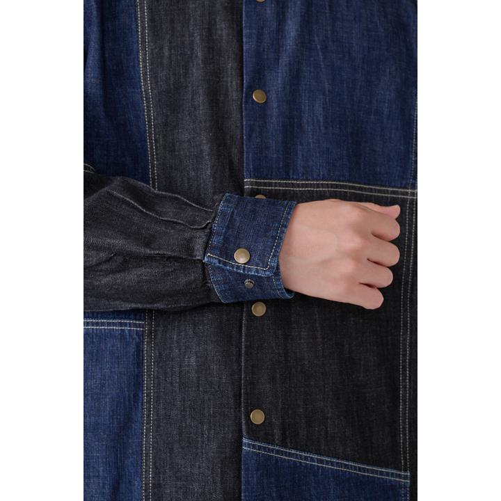 DENIM PATCHWORK SHIRT