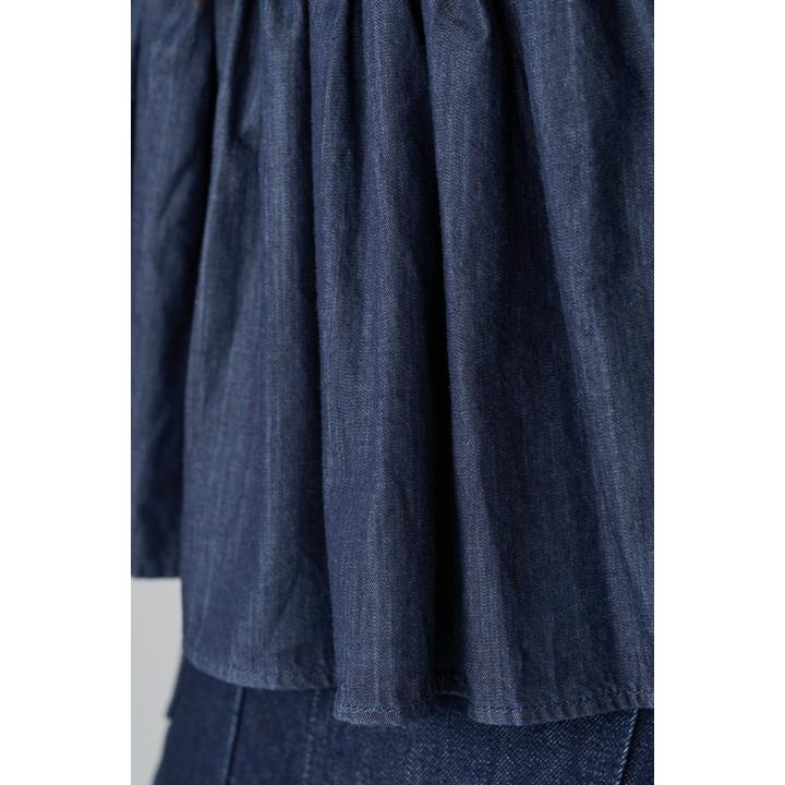 LIGHT OZ SHIRRING BL