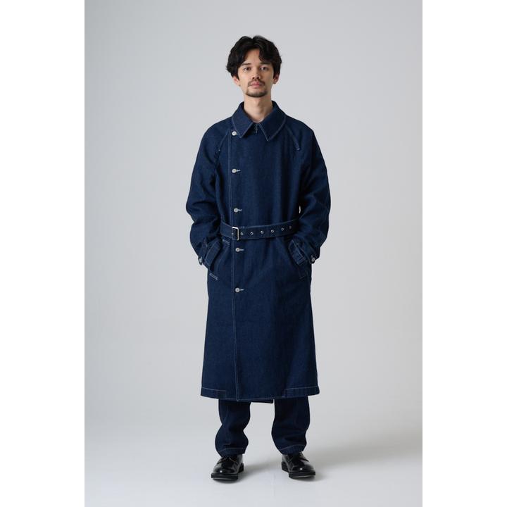 DENIM TRENCH COAT