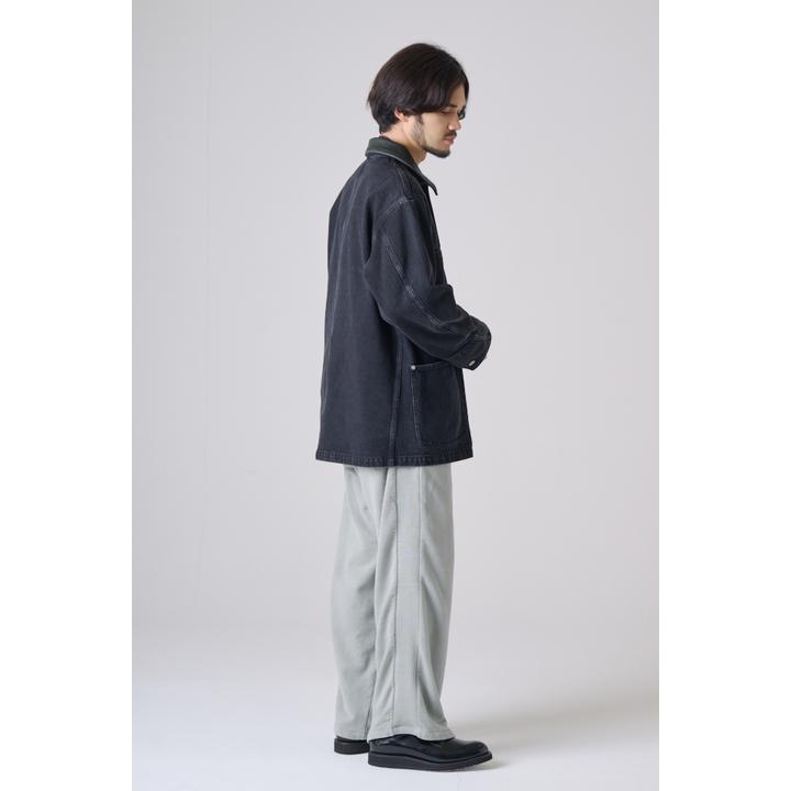 LEATHER COLLAR COVERALL
