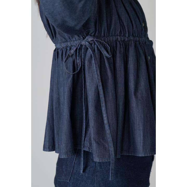 LIGHT OZ SHIRRING BL