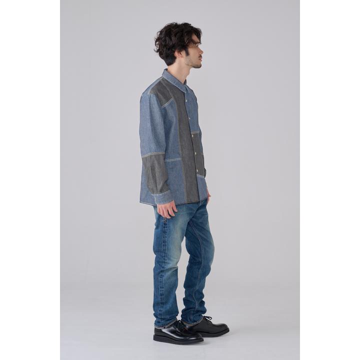 DENIM PATCHWORK SHIRT