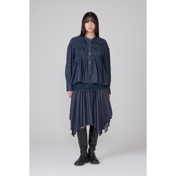 LIGHT OZ SHIRRING BL