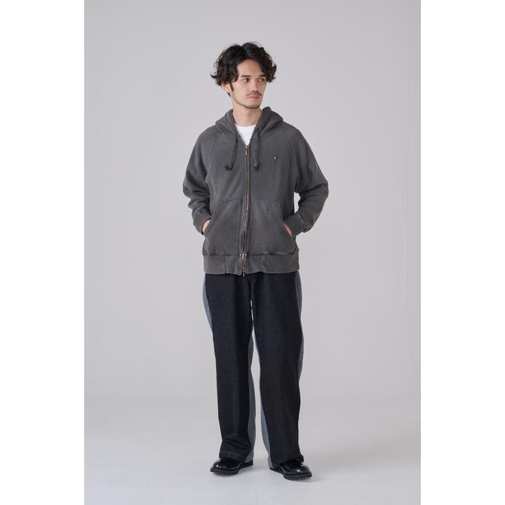 ZIP UP GRUNGE HOODIE