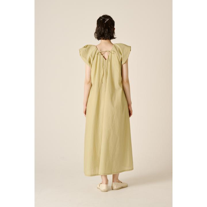 GATHERED S/L DRESS