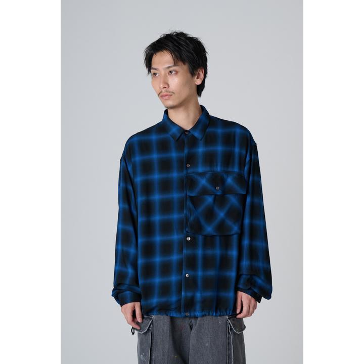 FRENCH ARMY POCKET PLAID SHIRT