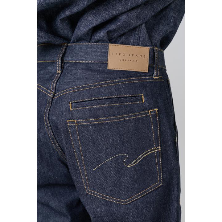 DOUBLUE KNEE SELVAGE DENIM TROUSER