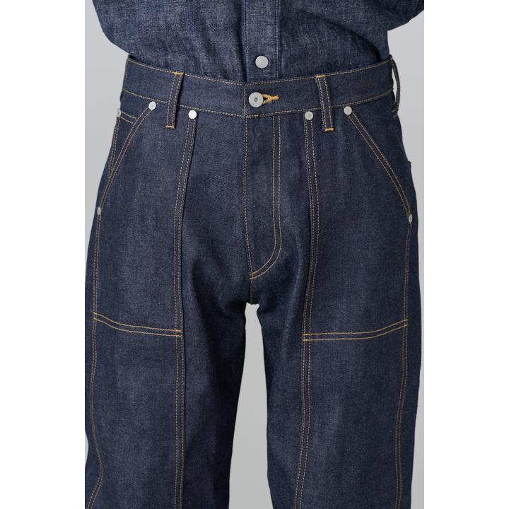DOUBLUE KNEE SELVAGE DENIM TROUSER