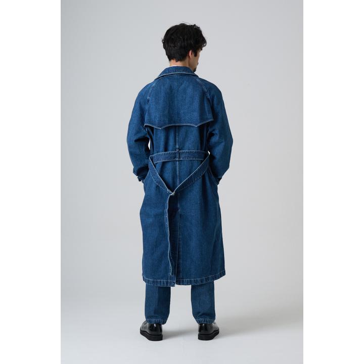 DENIM TRENCH COAT