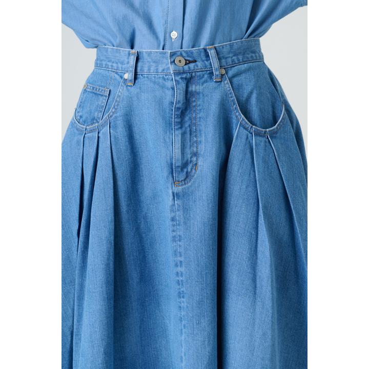 FADE DENIM FLARE SK