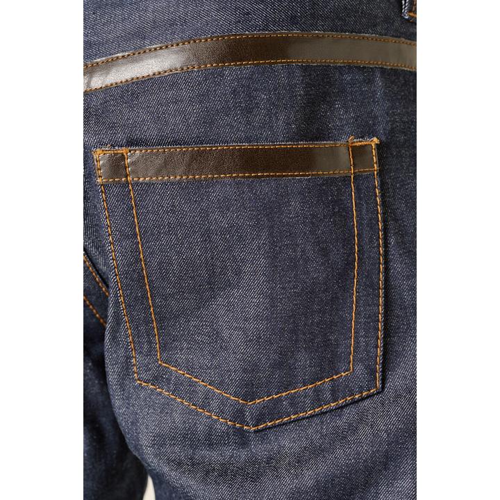 LEATHER LINE DENIM