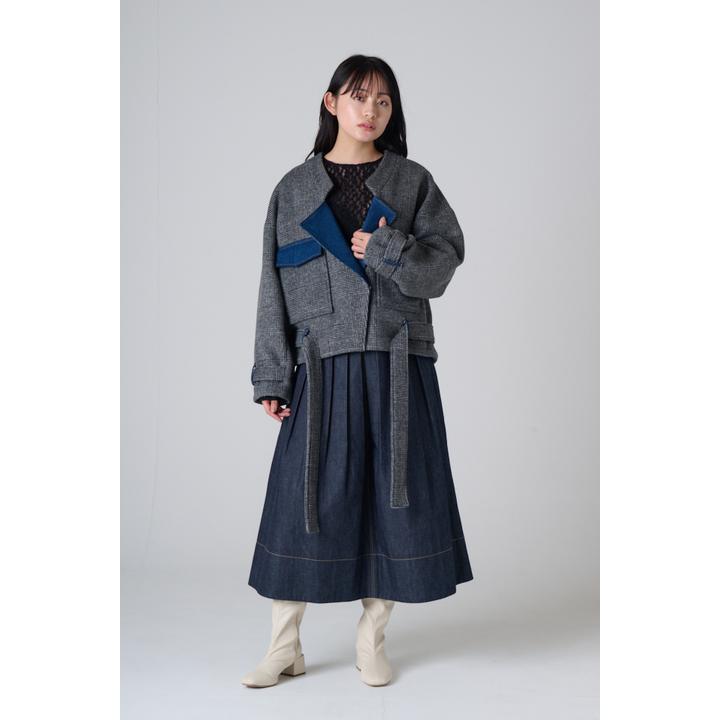 MIXED FABRICS SHORT CT