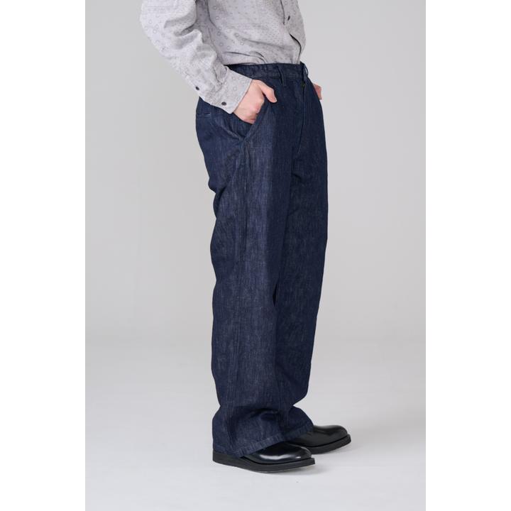 LINEN DENIM TROUSER
