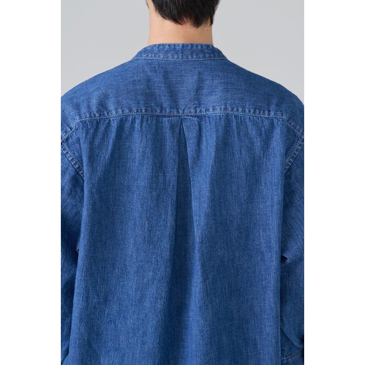 DENIM 3/4SLEEVE WESTERN SHIRT