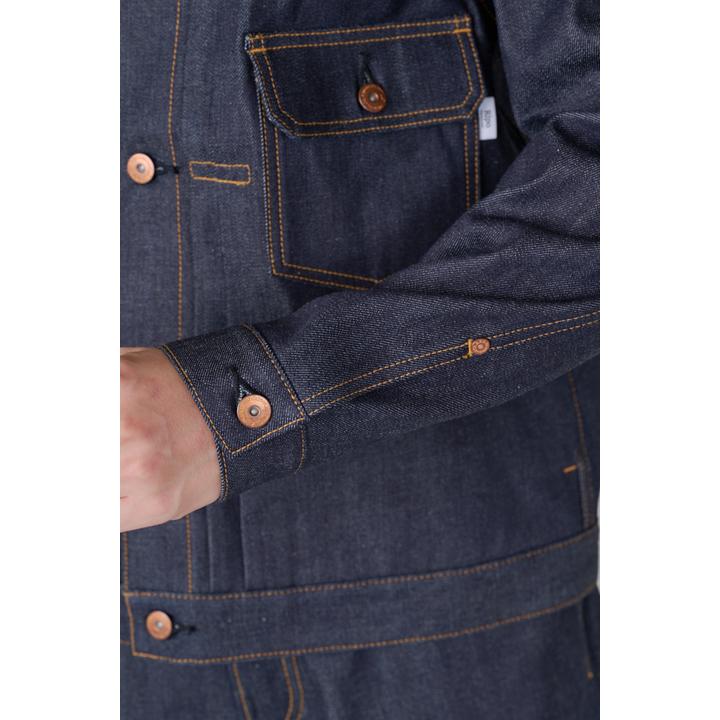 12Anniv 1st FLAP PKT TYPE RIGID DENIM JK (TAKAYA PURPLE SELVAGE