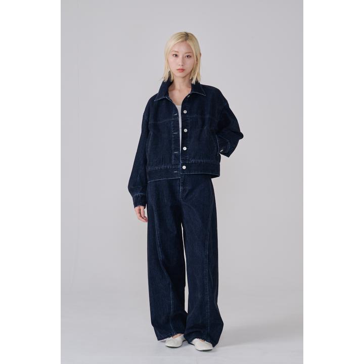 FLOCKED DENIM JKT
