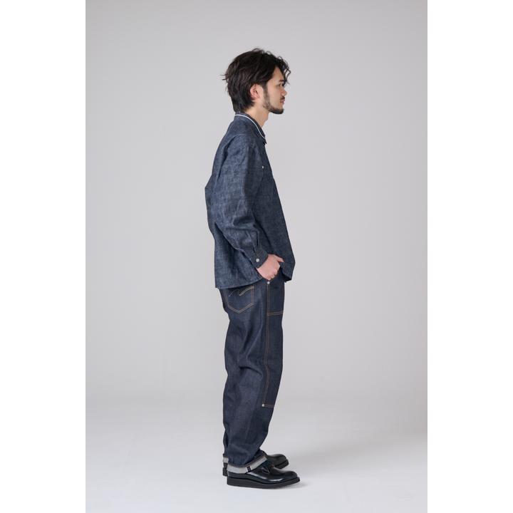 DOUBLUE KNEE SELVAGE DENIM TROUSER