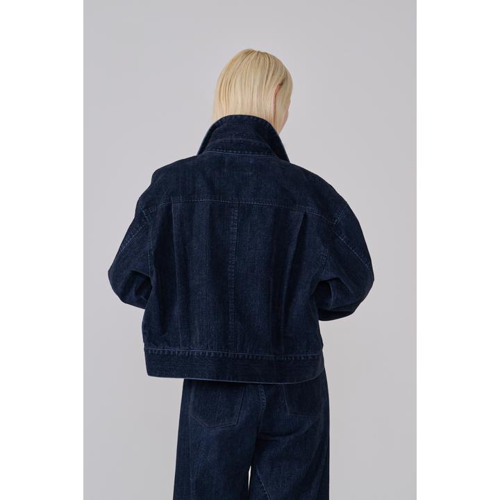 FLOCKED DENIM JKT