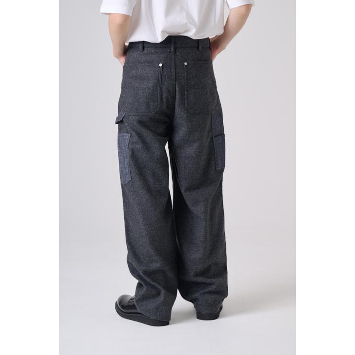 DOUBLE KNEE TWEED TROUSER