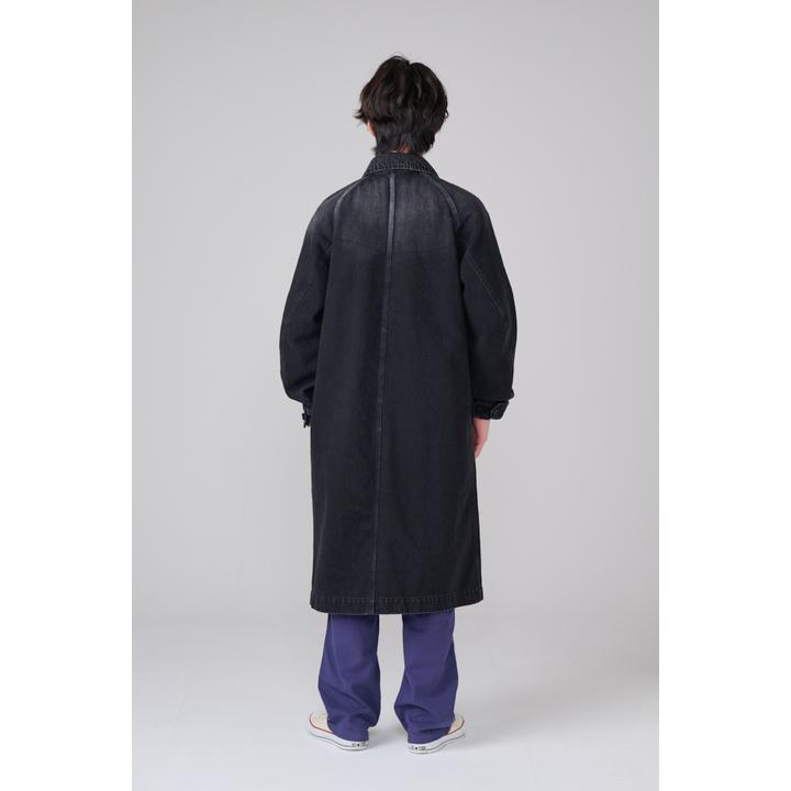  DENIM STAIN COLLAR COAT