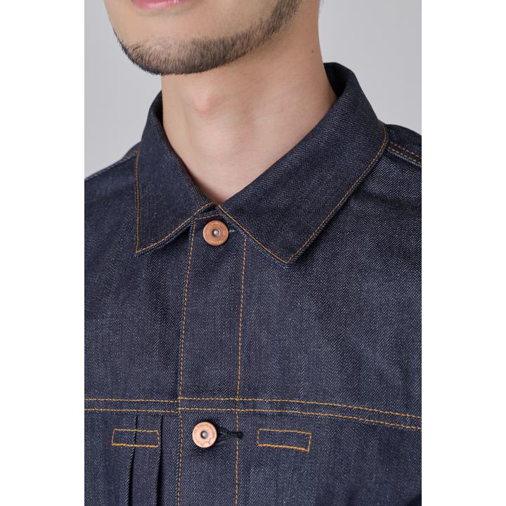 12Anniv 1st FLAP PKT TYPE RIGID DENIM JK (TAKAYA PURPLE SELVAGE