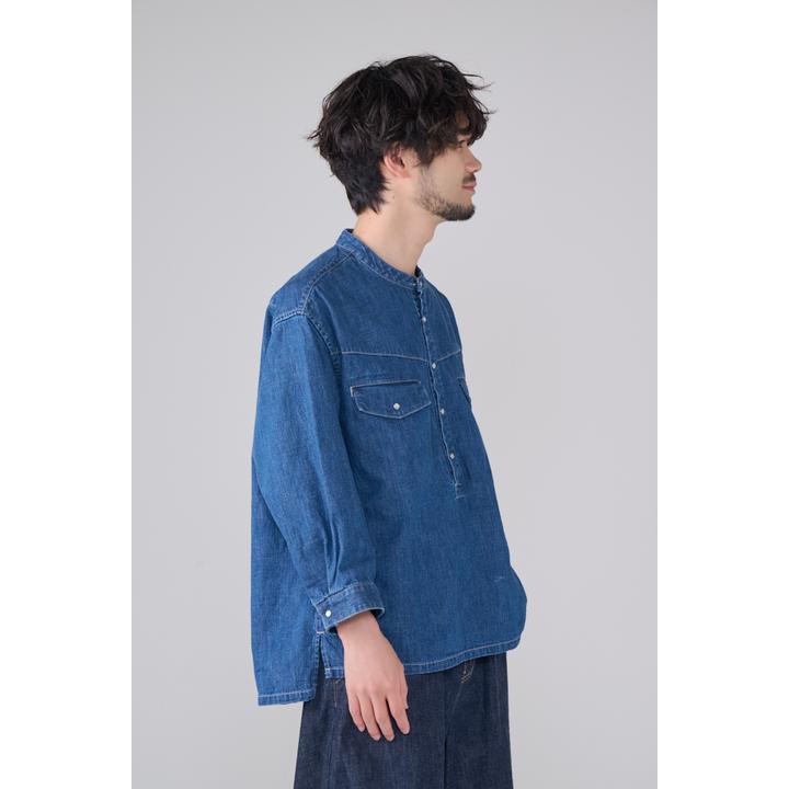 DENIM 3/4SLEEVE WESTERN SHIRT