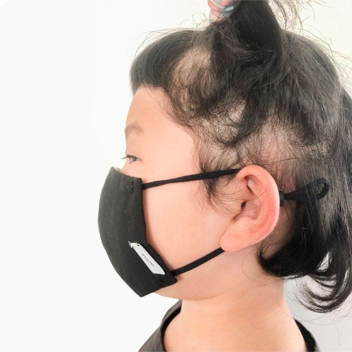 クレンゼ冷感マスク　ブラック (子供用)