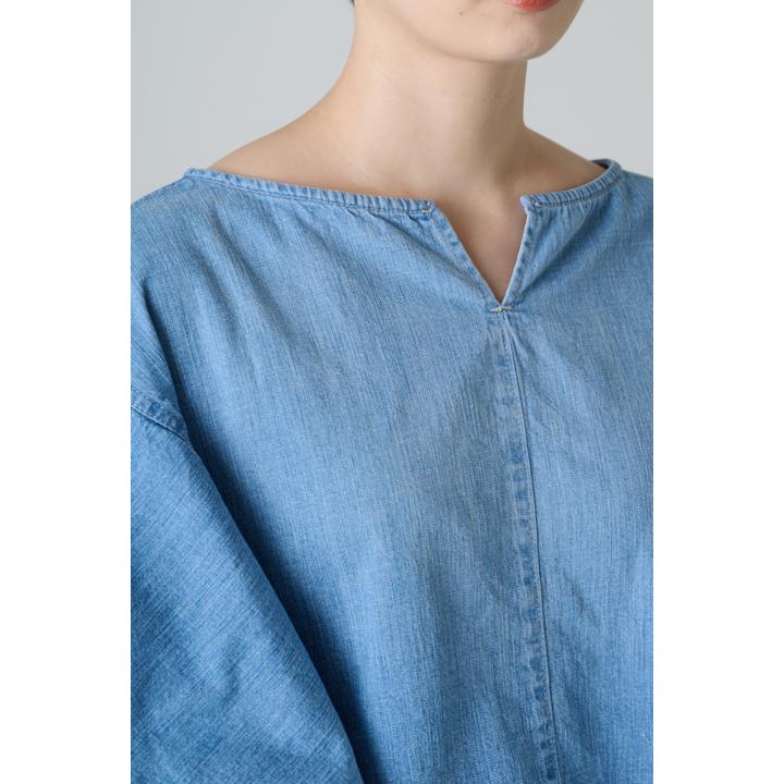DENIM TIERED SL BL