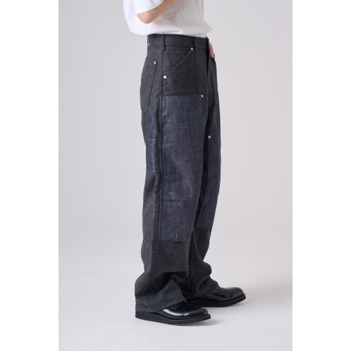 DOUBLE KNEE TWEED TROUSER