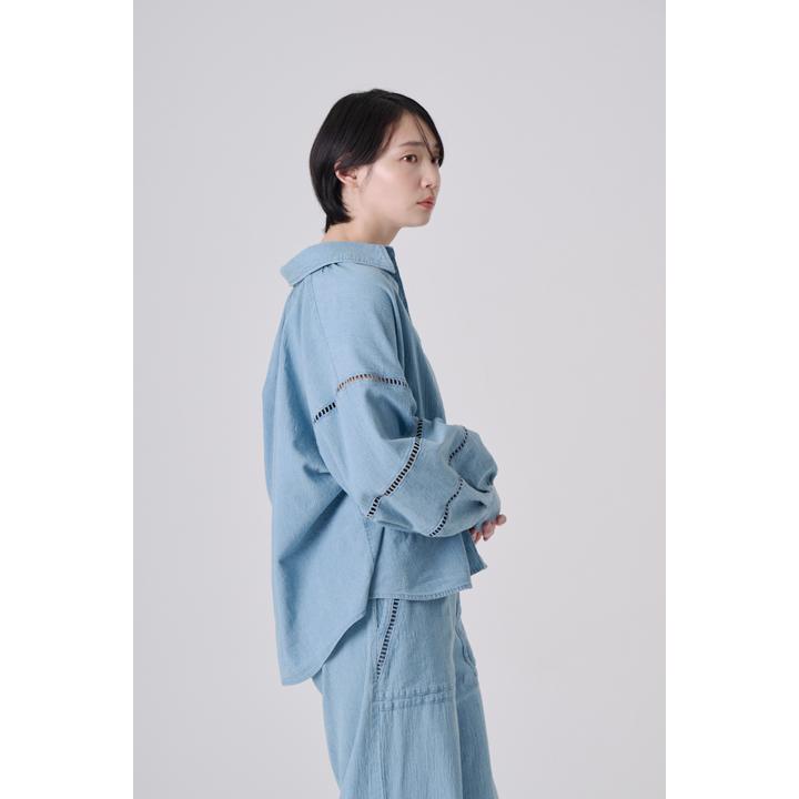 LADDER LACE DENIM BL