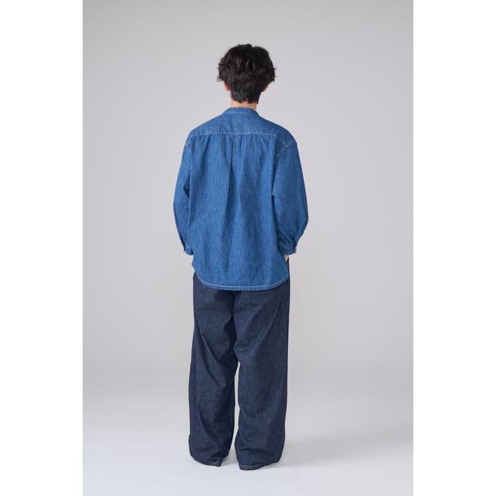 DENIM 3/4SLEEVE WESTERN SHIRT