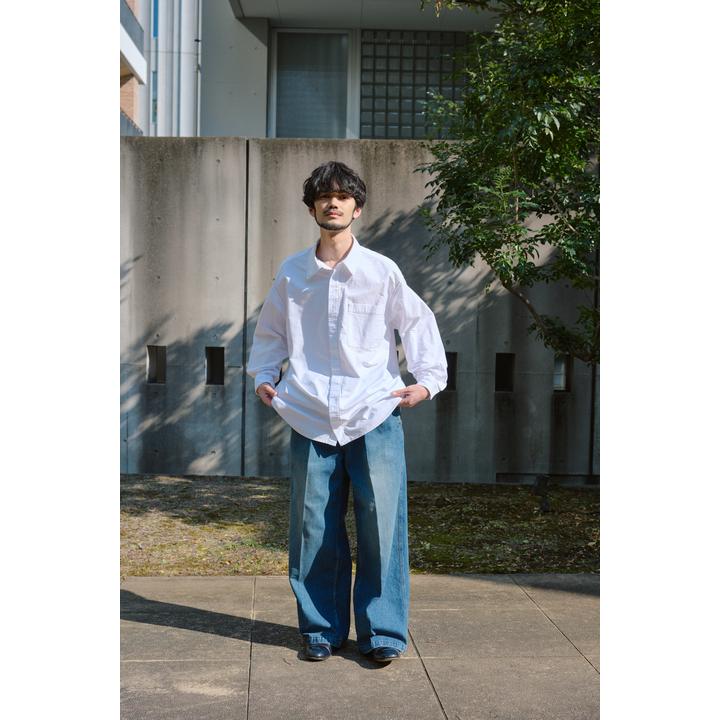 2 TUCK WIDE DENIM TROUSER