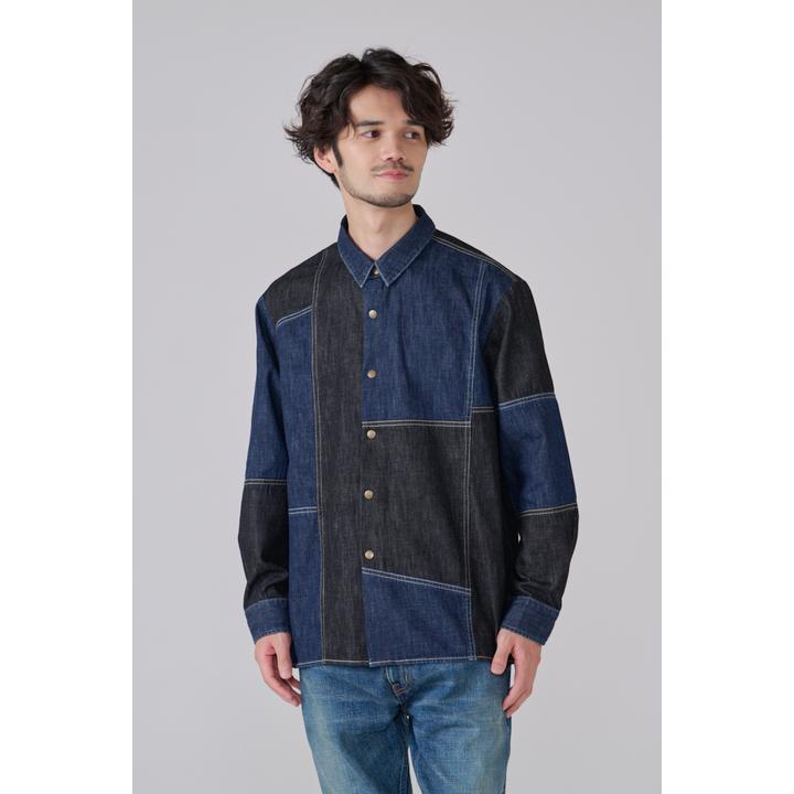 DENIM PATCHWORK SHIRT