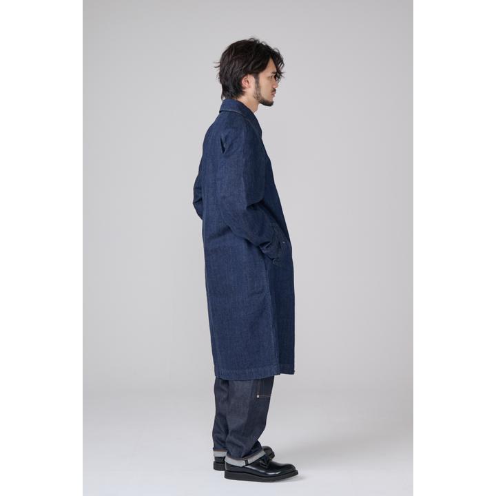  DENIM STAIN COLLAR COAT