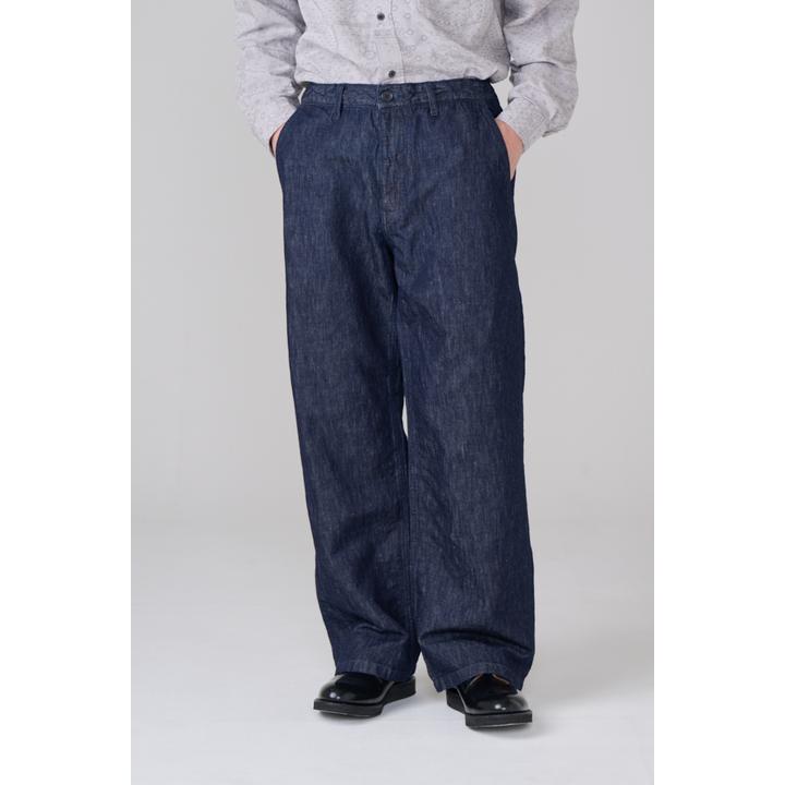 LINEN DENIM TROUSER
