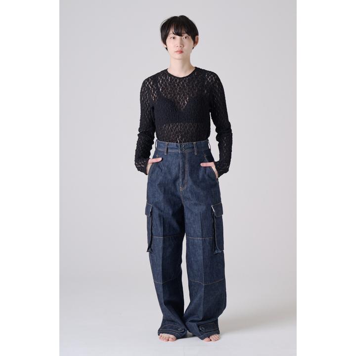 DENIM CARGO PT