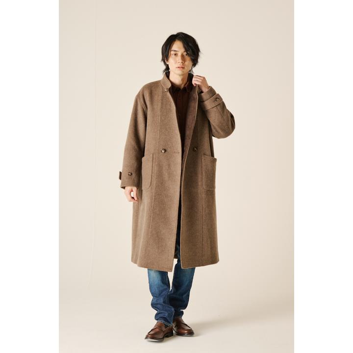 STAND COLLAR  DOUBLE BEAVER COAT  