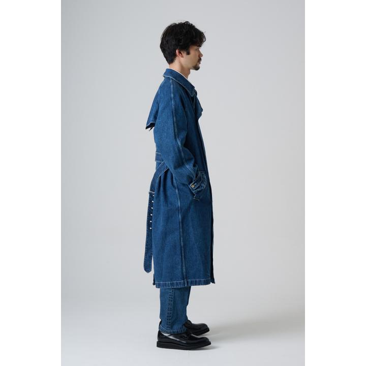 DENIM TRENCH COAT