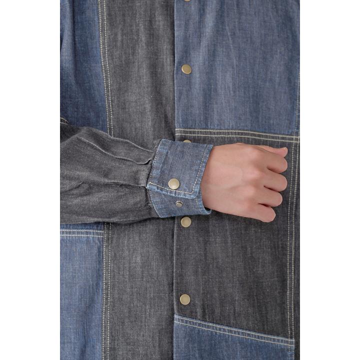 DENIM PATCHWORK SHIRT