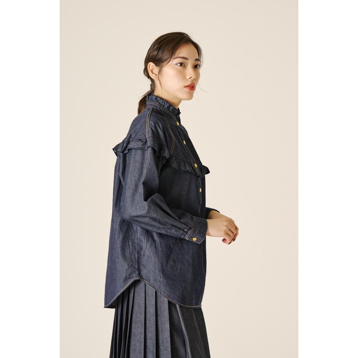 FRILL YOKE DENIM SH