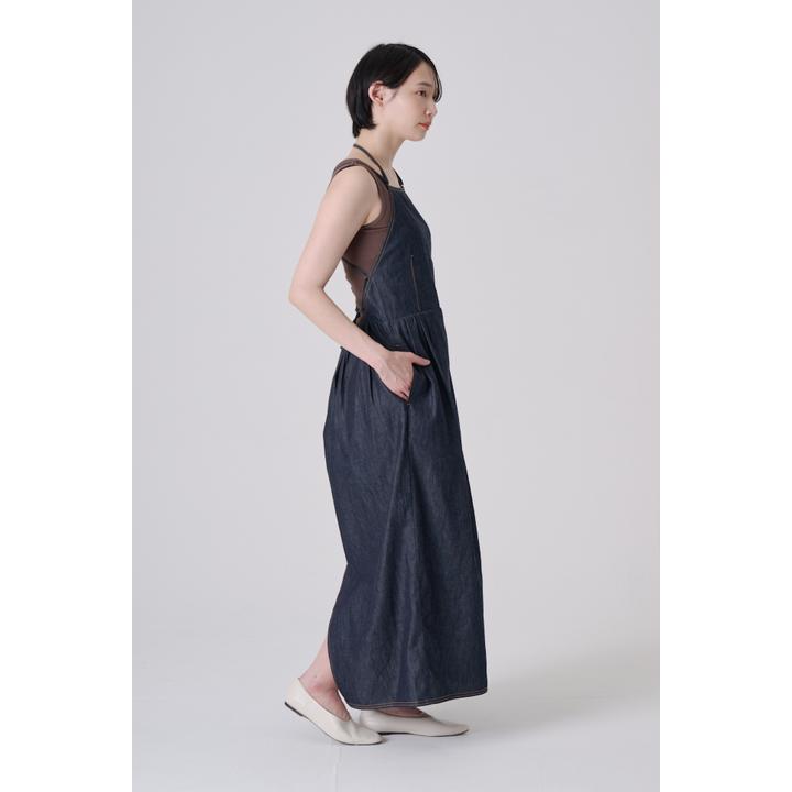 APRON DENIM DRESS