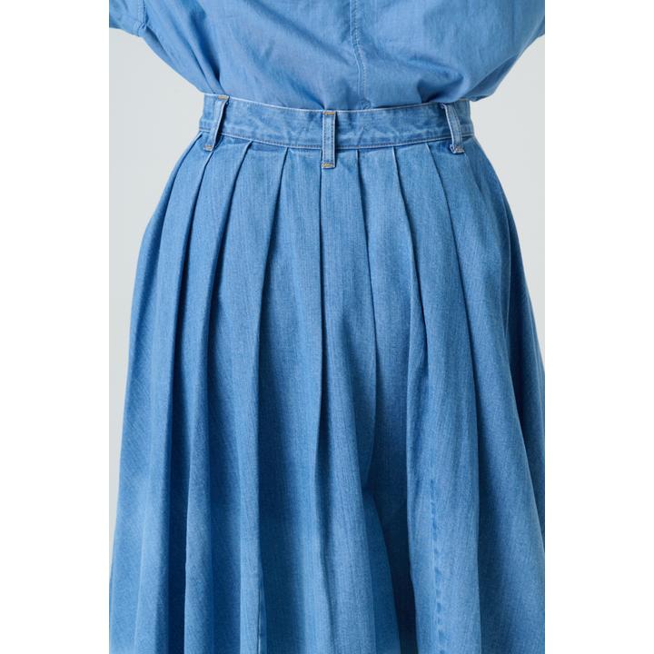 FADE DENIM FLARE SK