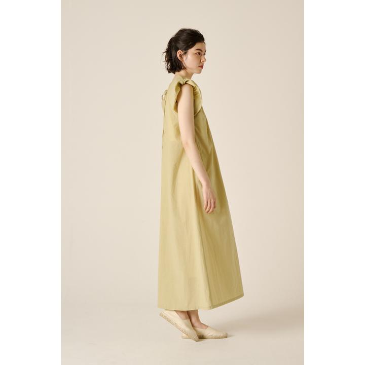 GATHERED S/L DRESS