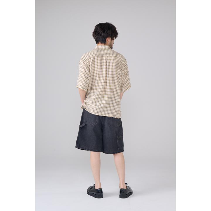 DOUBLE KNEE DENIM SHORT