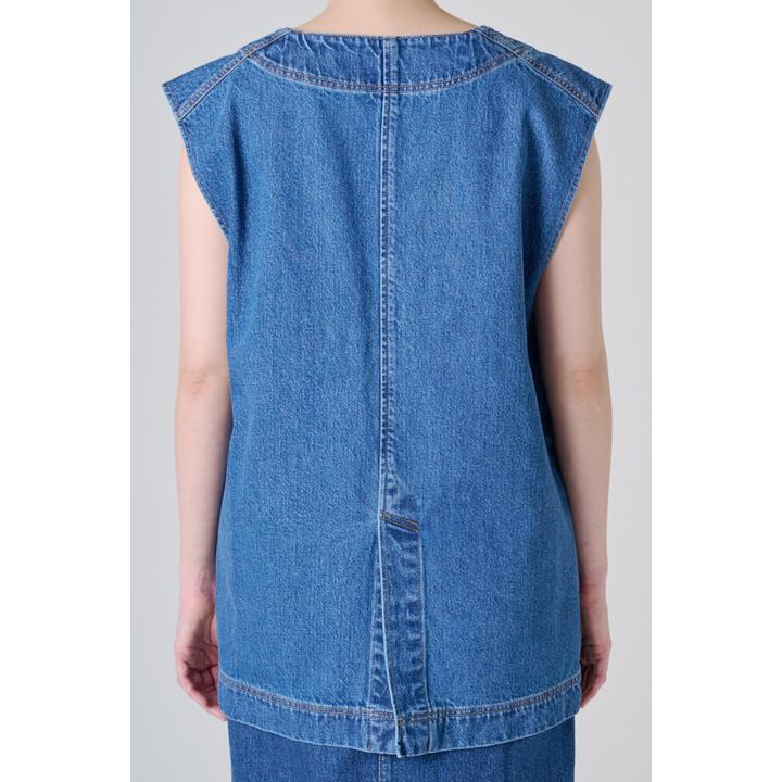 DENIM V-NECK VEST