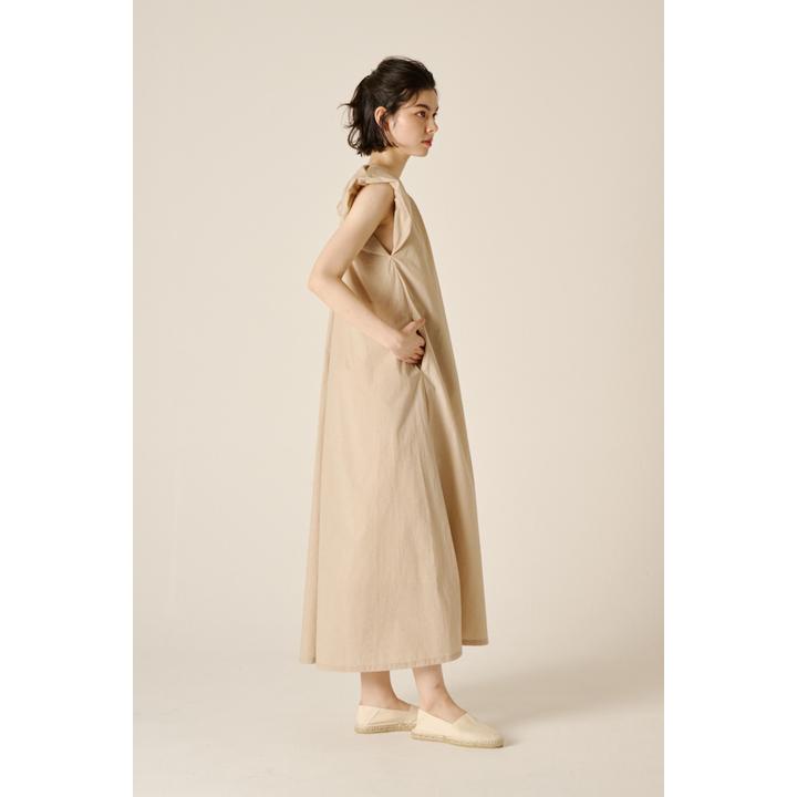 GATHERED S/L DRESS