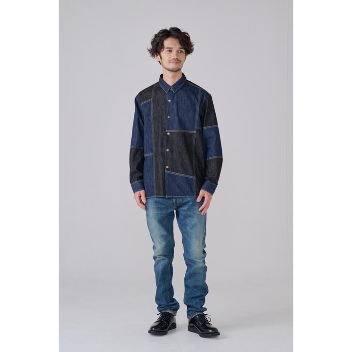 DENIM PATCHWORK SHIRT