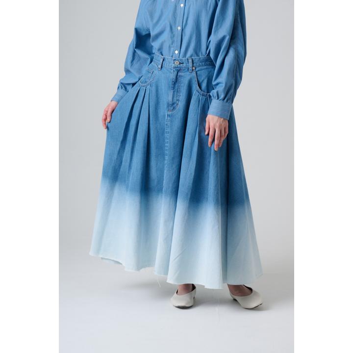 FADE DENIM FLARE SK